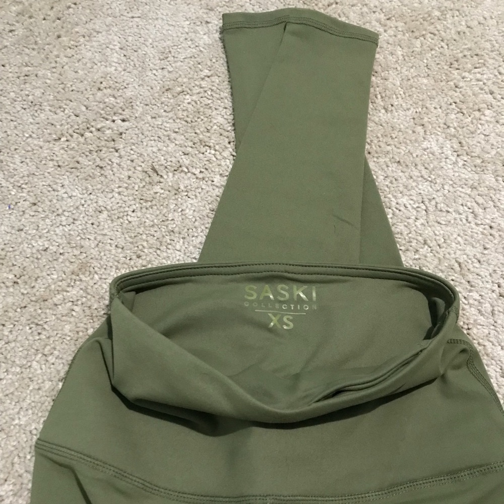 SASKI COLLECTION Olive Green Leggings